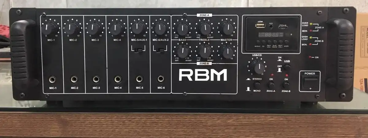 RBM 120W Professional Indian Audio Amplifier Mixer