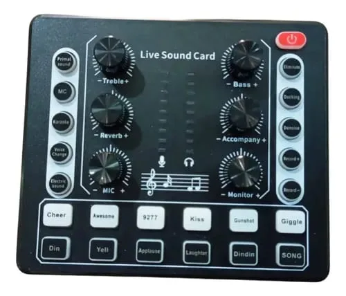 V8s Upgraded Live Sound Card Audio Mixer