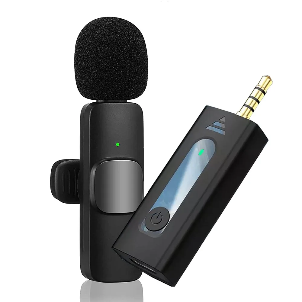 Single Wireless Lavalier Microphone with 3.5mm Audio Plug