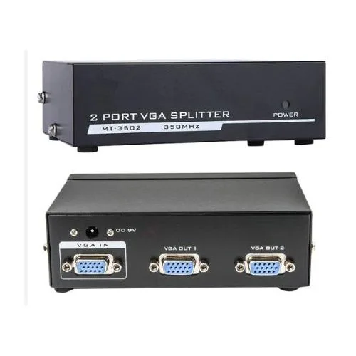 2-Port VGA Video Splitter Box (1 Input to 2 Outputs)