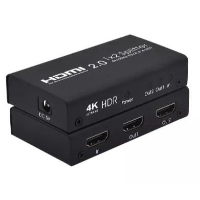 2-Port HDMI Video Splitter (1 Input to 2 Outputs) 4K Ultra HD