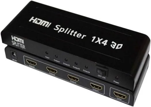 4-Port HDMI Video Splitter (1 Input to 4 Outputs) 4K Ultra HD