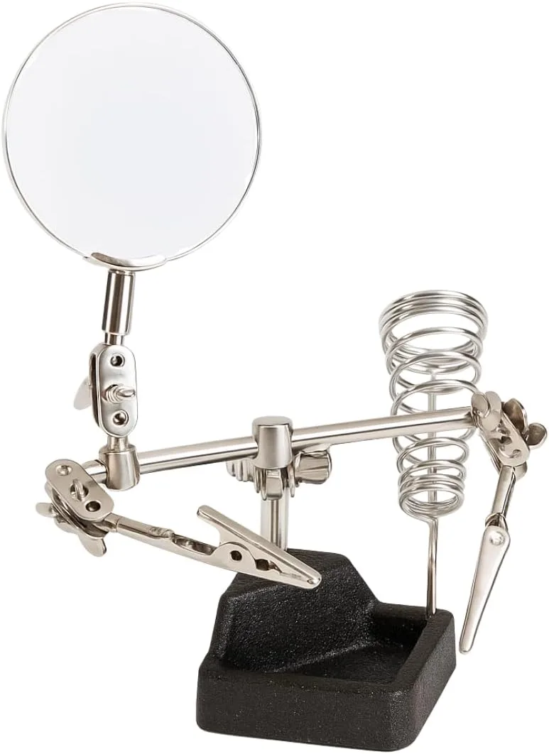 Helping Hands Soldering Stand with Magnifying Glass