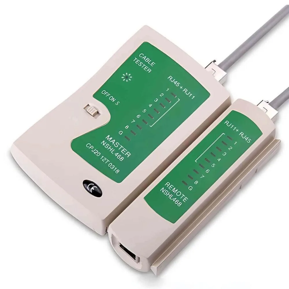 Professional Network RJ45/RJ11 Cable Tester (Green)