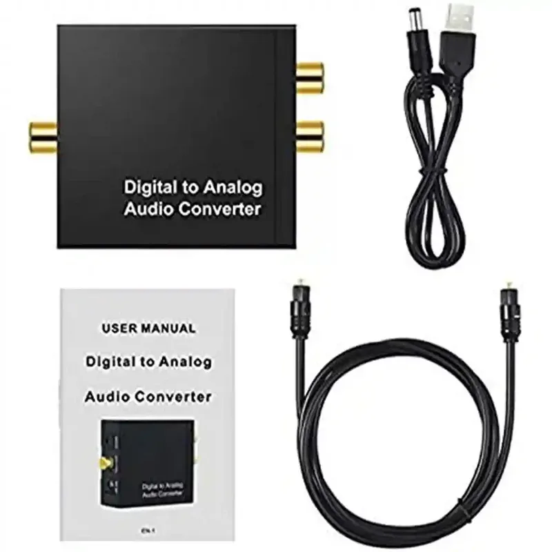 Analog to Digital Audio Converter (RCA/AUX to Optical SPDIF)