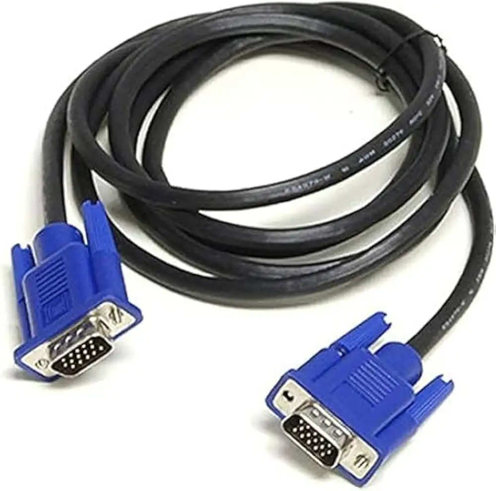 Heavy-Duty HD VGA Male-to-Male Monitor Cable - 5 Meters