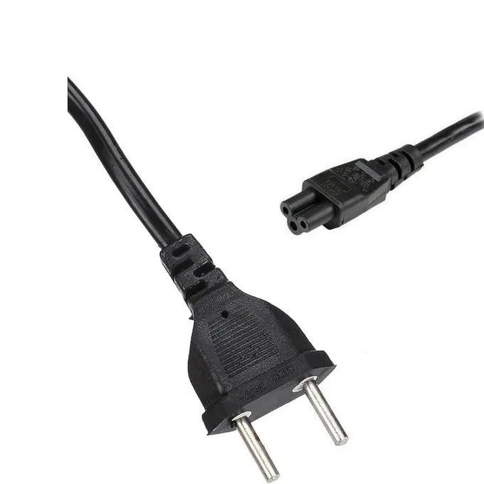 Heavy-Duty 3-Pin Laptop Power Adapter Charger Cord (Mickey Mouse Type)