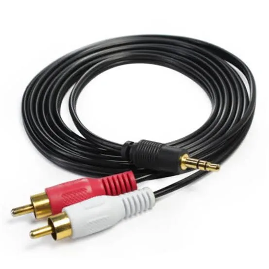 كابل صوت استريو (وصلة صب) من مقبس 3.5 ملم إلى مخارج RCA ثنائية
