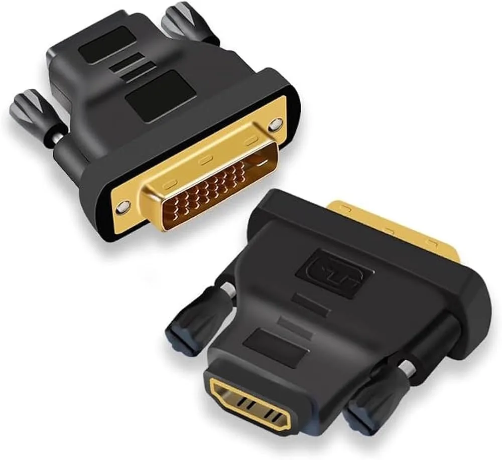 محول وشاشات ثنائي الاتجاه من منفذ DVI إلى منفذ HDMI عالي الدقة