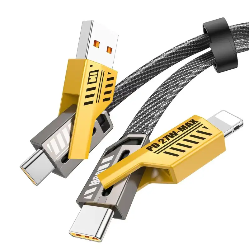 27W Lightning + 65W Type-C 4 in 1 Cable 1.5M
