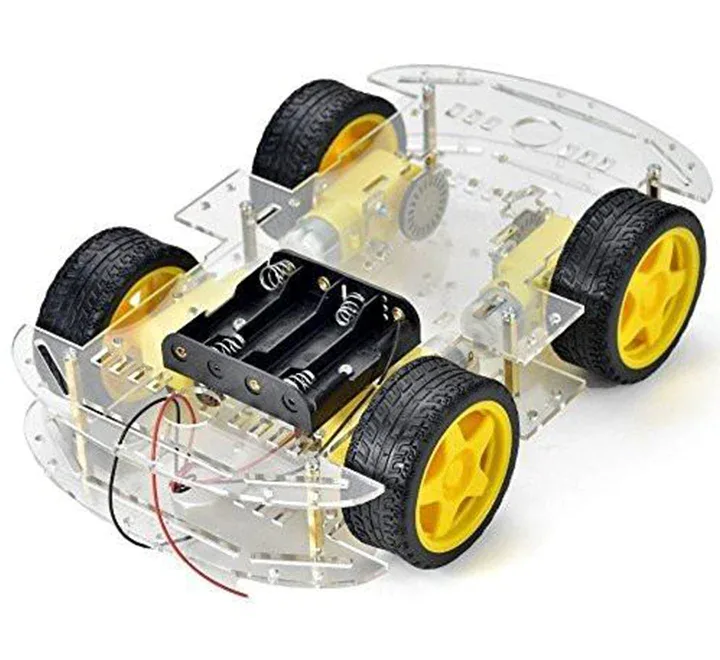 4WD Smart Robot Car Chassis Kit – هيكل سيارة روبوت ذكية رباعية الدفع