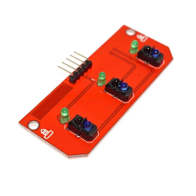 TCRT5000 3-Channel Line Tracking Sensor Module – Red