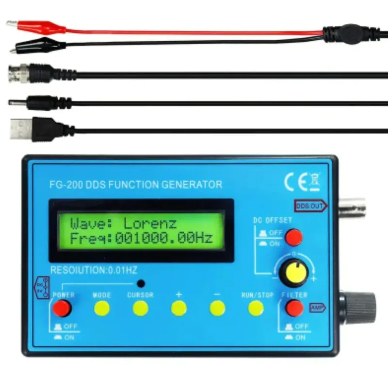FG-200 Function Generator 0.01Hz – 600KHz, 15 Waveform