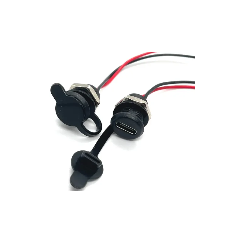Type-C Connector Waterproof With Locking Plate