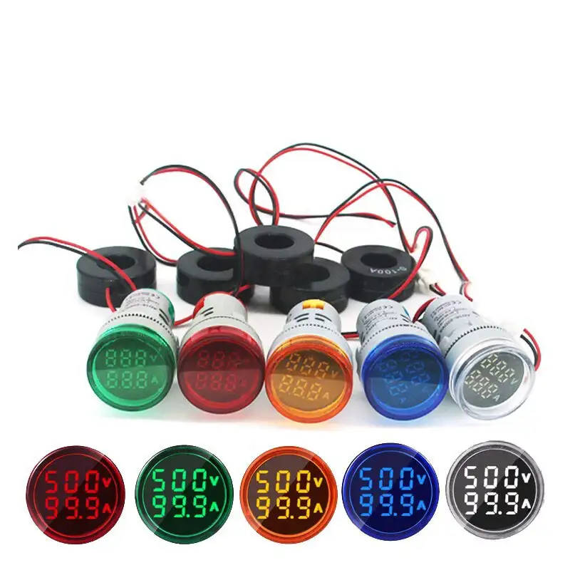AC Voltage Current Display Meter, AC 60-500V 0-100A