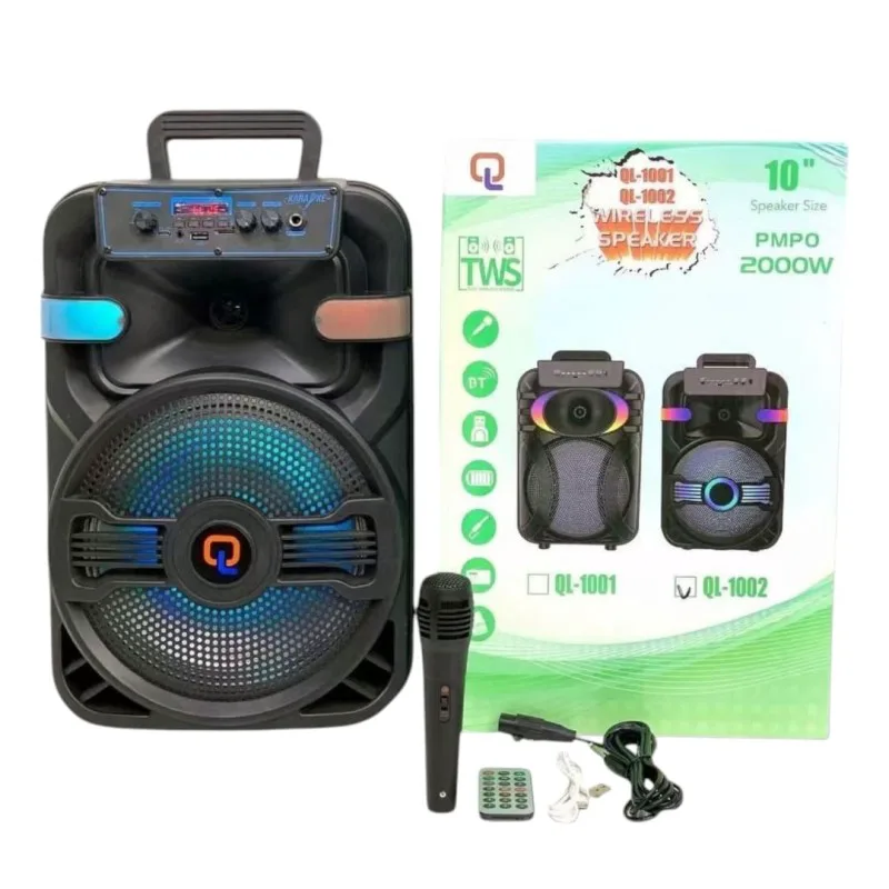 Single 10″ Portable Bluetooth Speaker