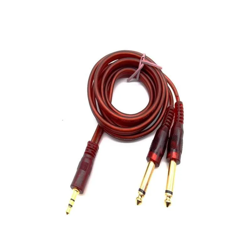3.5 mm To Double 6.35mm Male Audio Cable