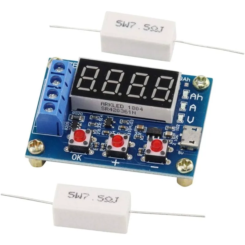 Battery Capacity Tester with External Load Discharge