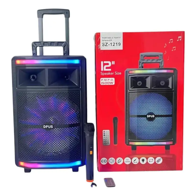 Single 12″ Portable Bluetooth Speaker