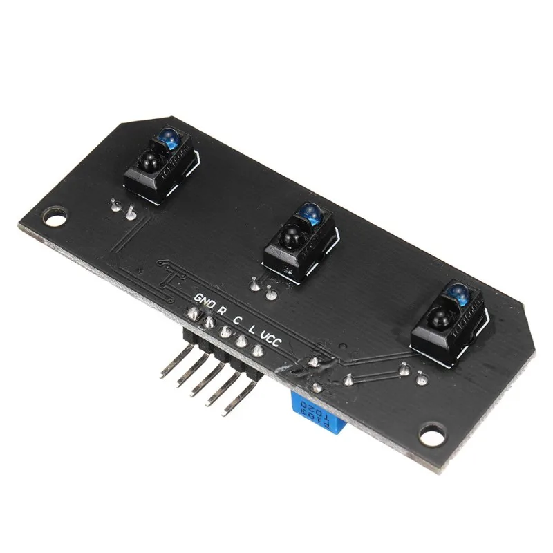 TCRT5000 3-Channel Line Tracking Sensor Module – Black