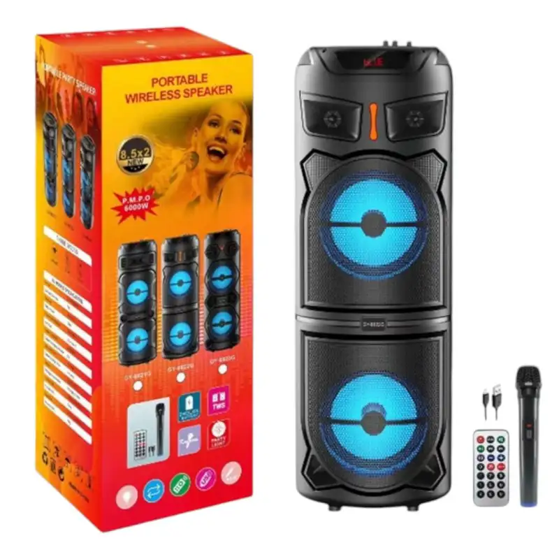 Dual 8″ Portable Bluetooth Speaker