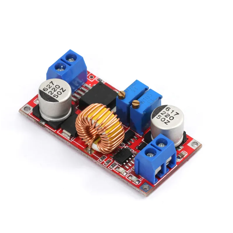 Red XL4015 Adjustable Current and Adjustable Voltage DC-DC Step Down Power Supply Module (5 A)