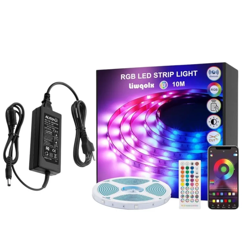 10M RGB Strip with Remote and Bluetooth