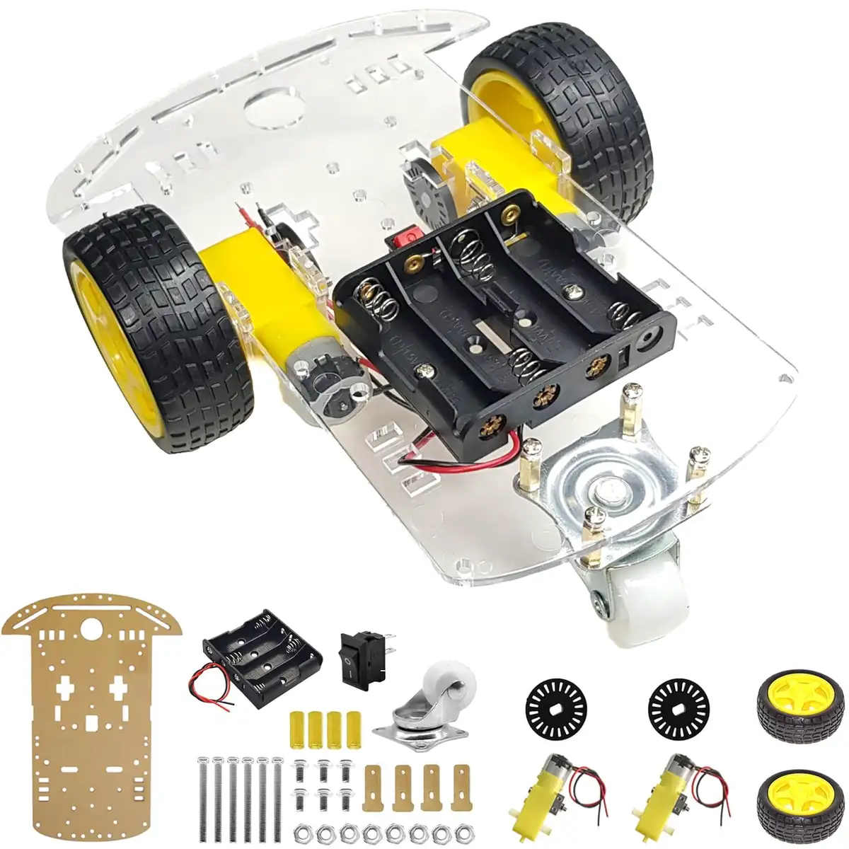 لهيكل السيارة الذكية 2WD Robot Chassis